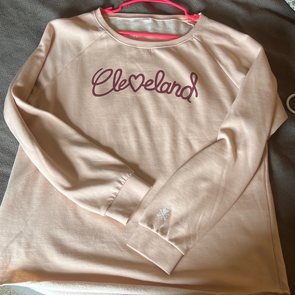 Soft pink Cleveland sweatshirt